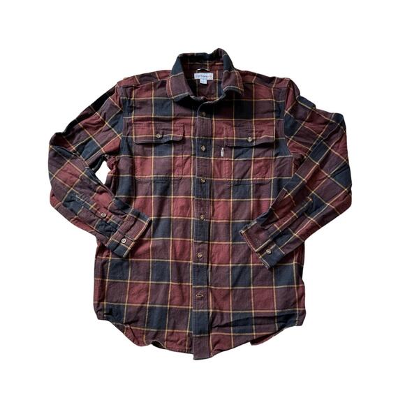 CARHARTT Long Sleeve collared shirt, Flannel, size Medium; - Picture 1 of 13